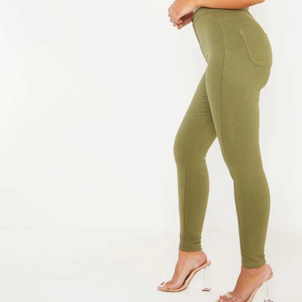 Olive Denim Jegging - New